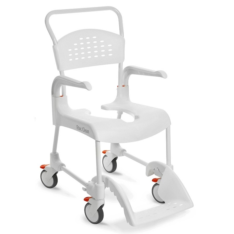 Chaise de douche/toilette CLEAN, Blanc, 49 cm