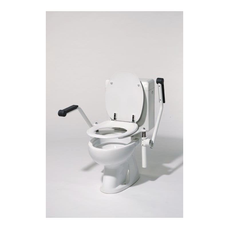 Surélévation de WC TH-10 manuelle avec accoudoirs