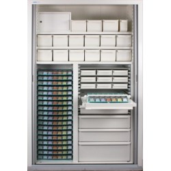 Rolltürenschrank B 131 x H 200 x T 53 cm