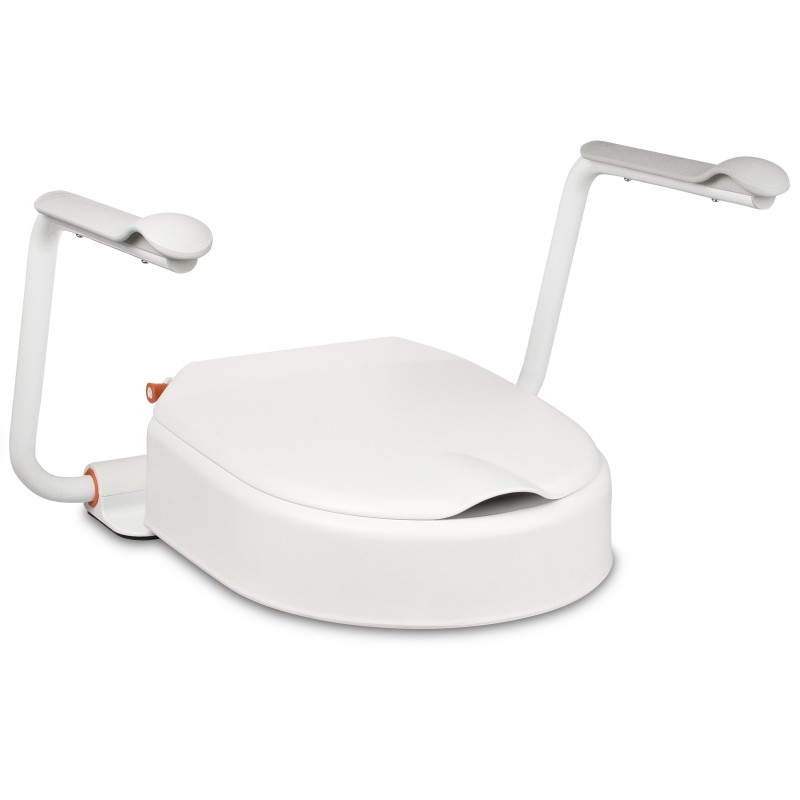 WC-Erhöhung HI-LOO Fix 6 cm, mit Armlehnen