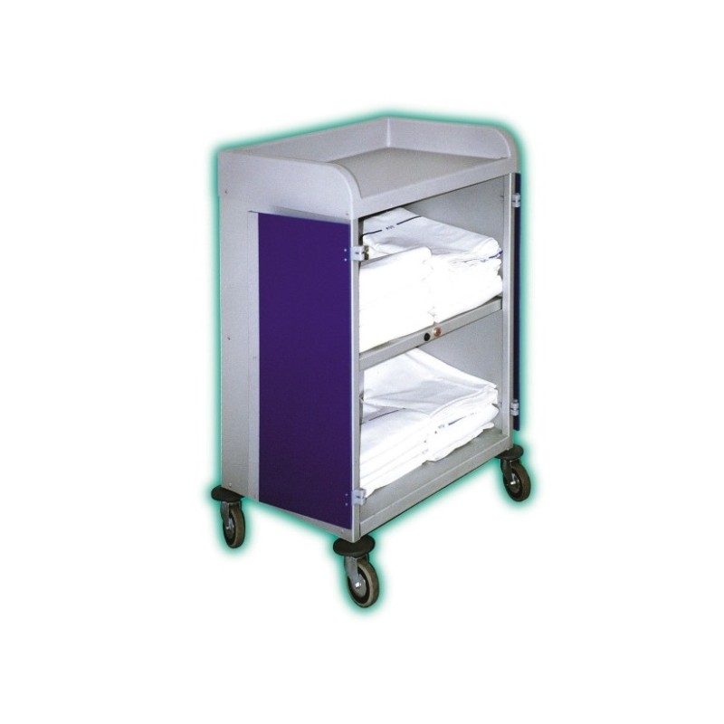 Chariot de distribution du linge propre