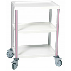 Chariot de soins AGILY 2 plateaux 600 x 400 mm