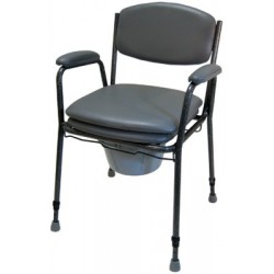 Chaise de toilette sur pieds TS 130, grise