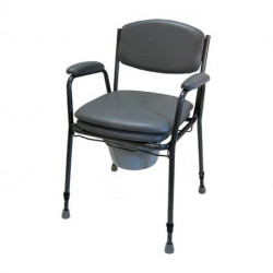 Chaise de toilette sur pieds TS 130, grise