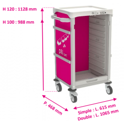 PILI-Wagen mit 12 Fächern